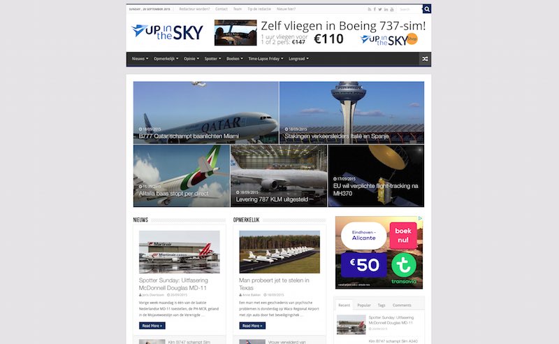 Nieuw design Up in the Sky