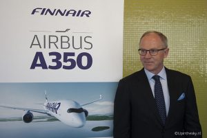 Finnair CEO Vauramo ©Upinthesky