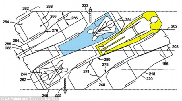 Boeing patenteert nieuwe indelingen businessclass