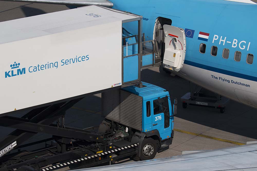 KLM catering in actie