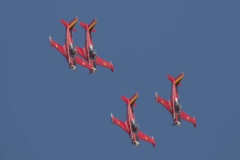 De Belgische Red Devils in actie (c) Remco de Wit