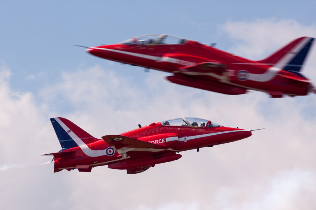 RAF Hawk van Red Arrows neergestort