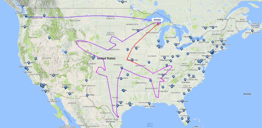 Boeing 787 vliegt eigen silhouet in bijna 18 uur