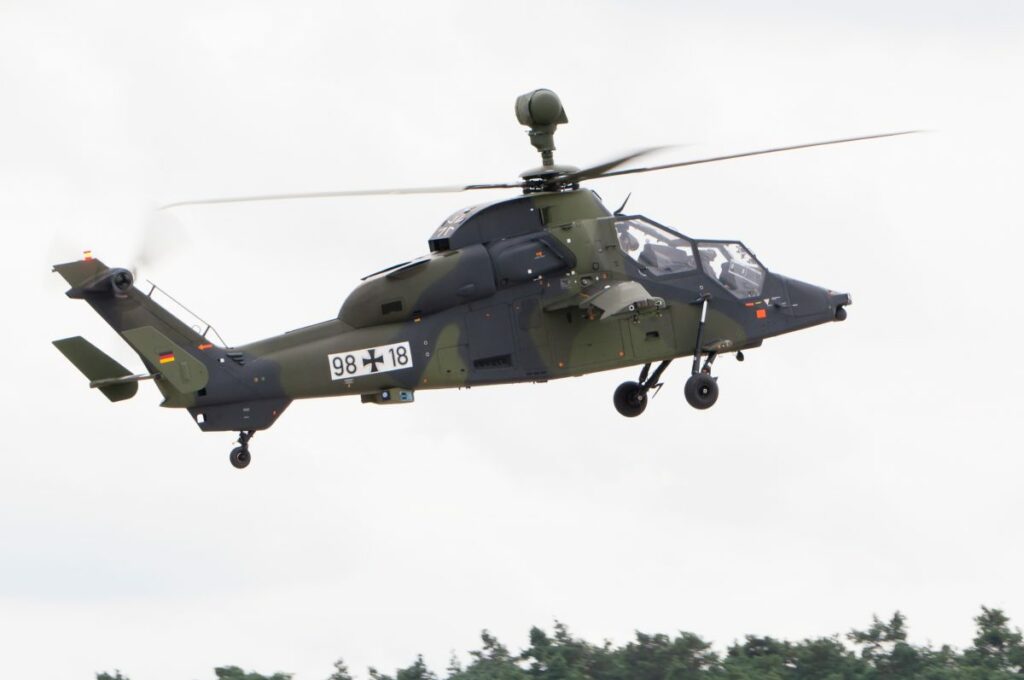 Oekraïne krijgt er veel helikopters bij Een Tiger helikopter van de Duitse luchtmacht - ©Julian Herzog