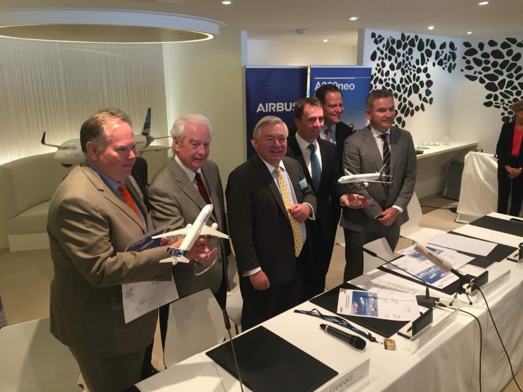 Grootste verkoopdeal ooit voor Airbus