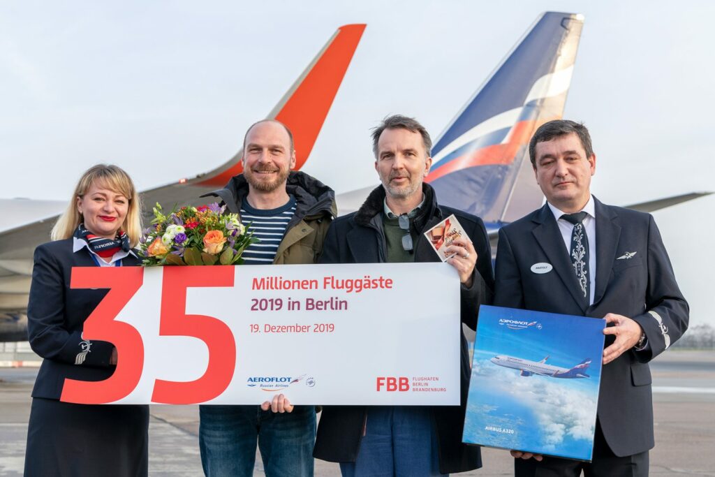 35 miljoenste passagier voor Berlijn Schönefeld