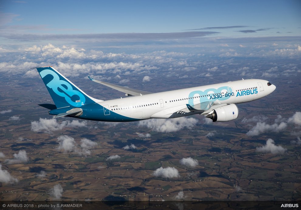 A330-800 ontvangt certificering FAA en EASA