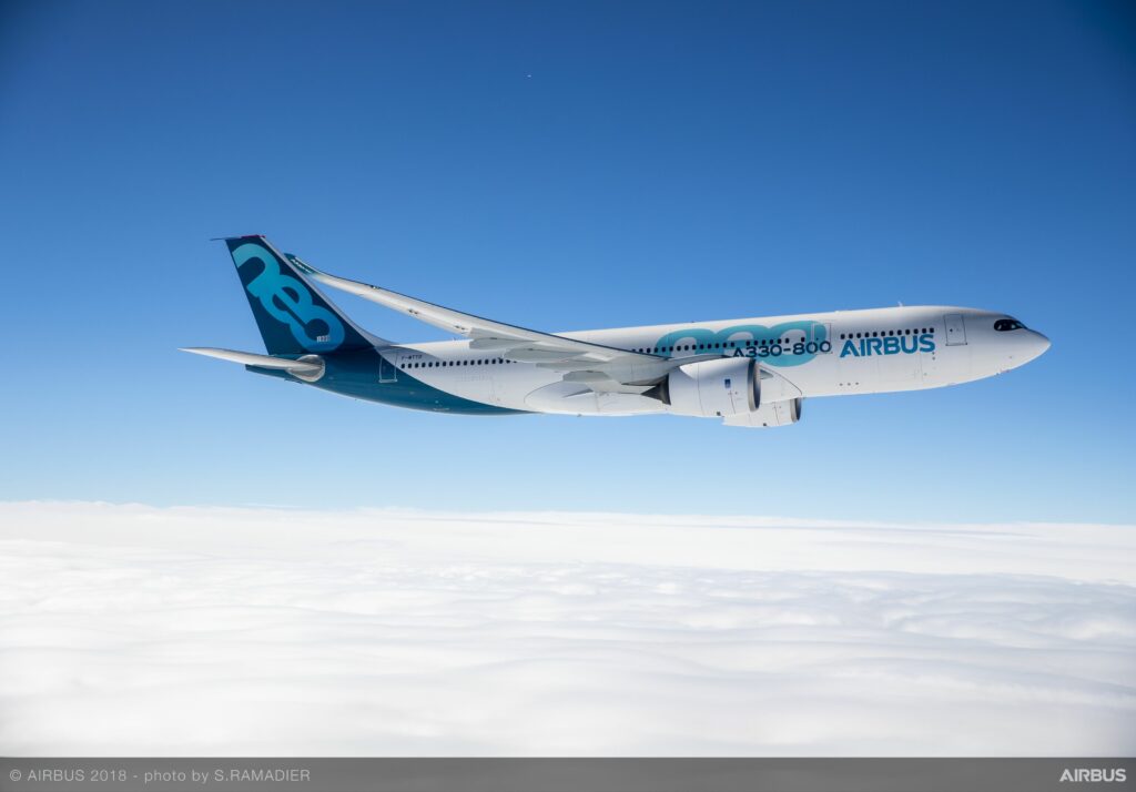 Airbus A330-800 ontvangt EASA certificering voor ETOPS 285 minuten
