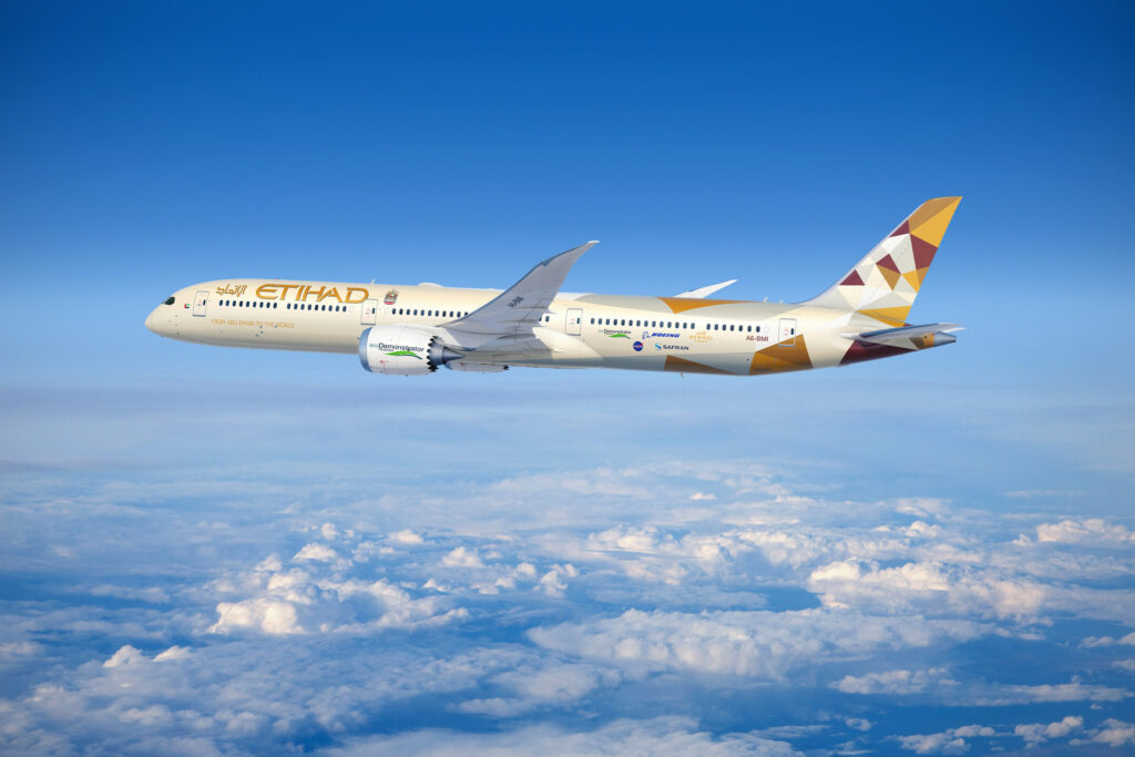 Ecodemonstrator Etihad en Boeing