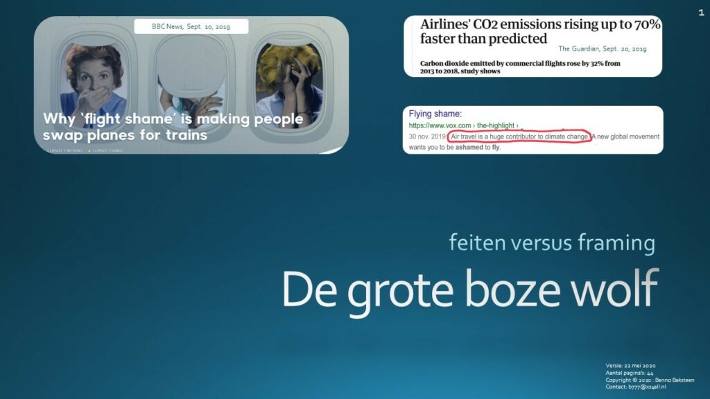 Luchtvaart: feiten versus framing | Benno Baksteen