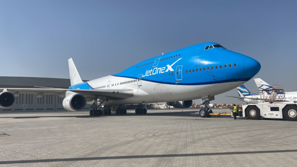 Ex-KLM 747 met nieuw jasje terug in de lucht