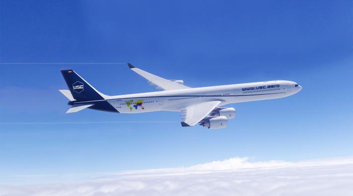 A340 na botsing op Schiphol weer de lucht in