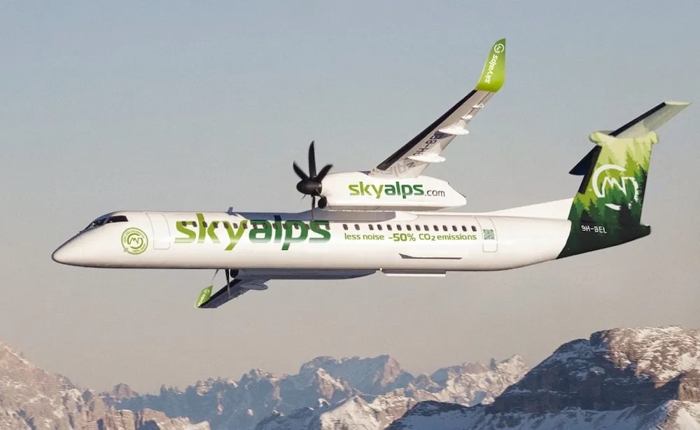 Sky Alps voorziet Dash 8 van speciale winglets