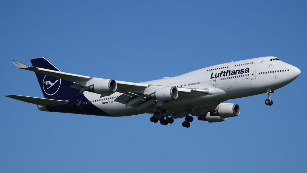 Lufthansa heeft dit jaar kortste 747-vlucht te pakken