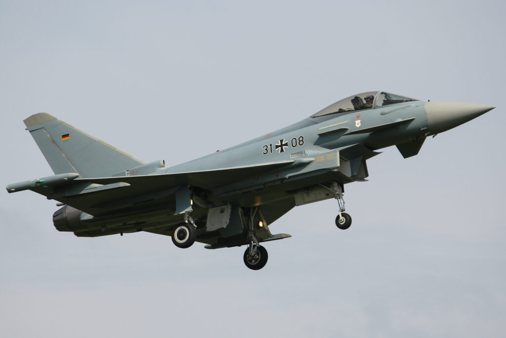 Eurofighter botst met drone