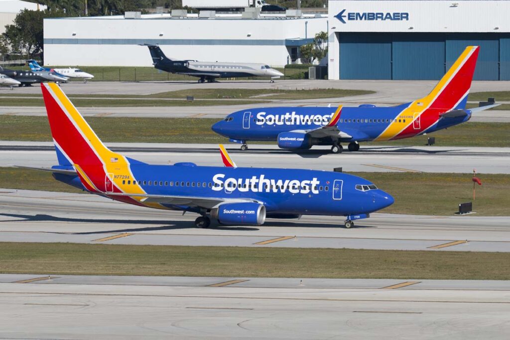 Handje vol 737’s wijkt vrijwel tegelijk uit