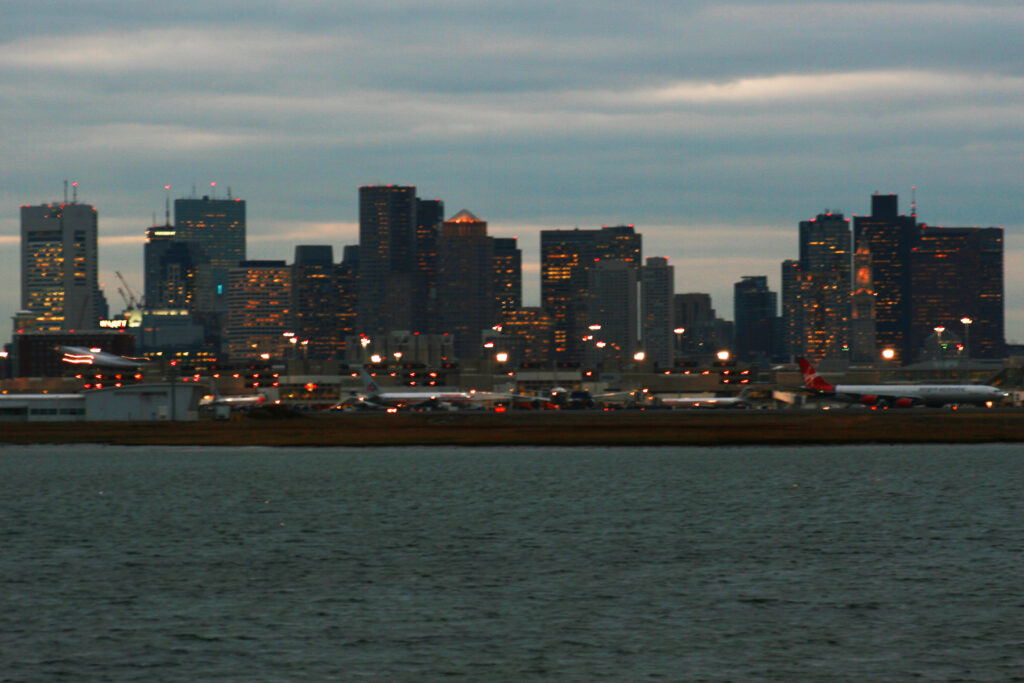 Vliegtuigcrash in scène gezet in Boston