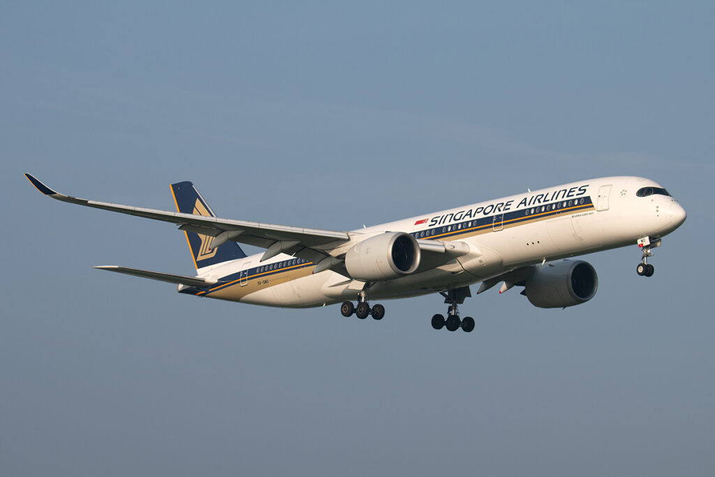 Singapore Airlines vervangt A350 op route naar Schiphol