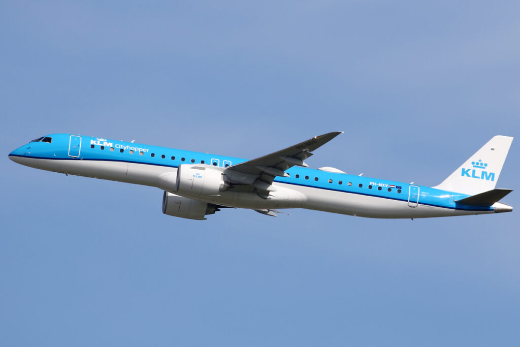 KLM E195-E2 al bijna twee weken niet op Schiphol